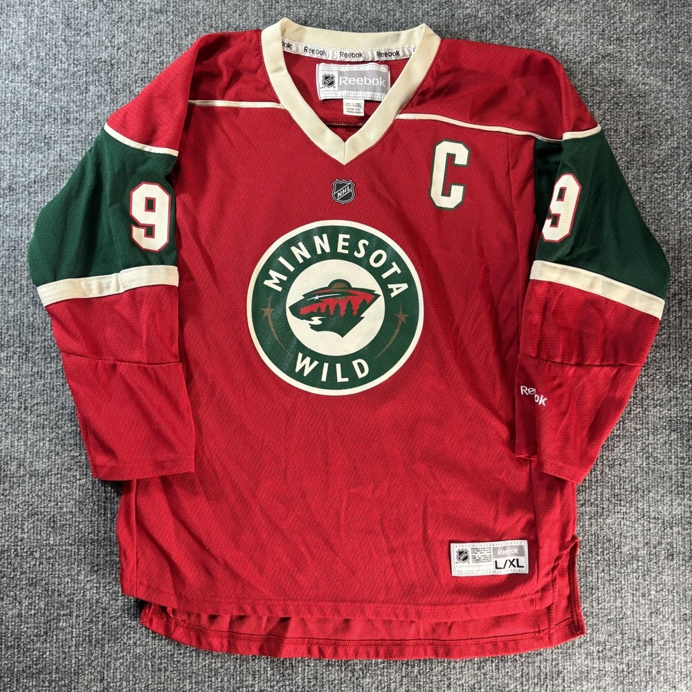 Minnesota Wild Jersey‎ Boys Large Red NHL Hockey Reebok Koivu 9 Captain C Youth